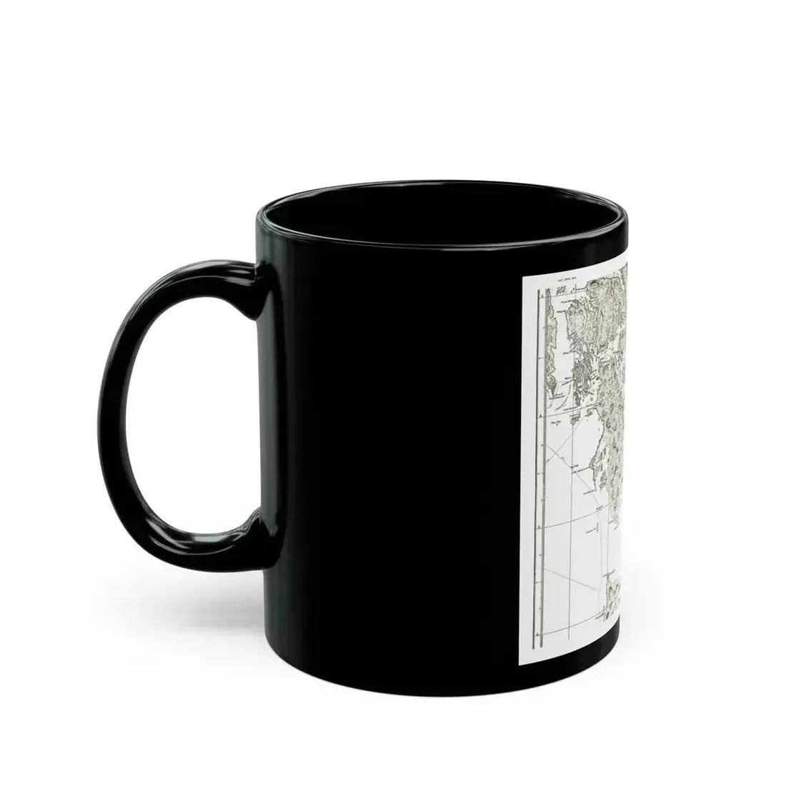America - NorthWest Coast (1899) (Map) Black Coffee Mug - Go Mug Yourself