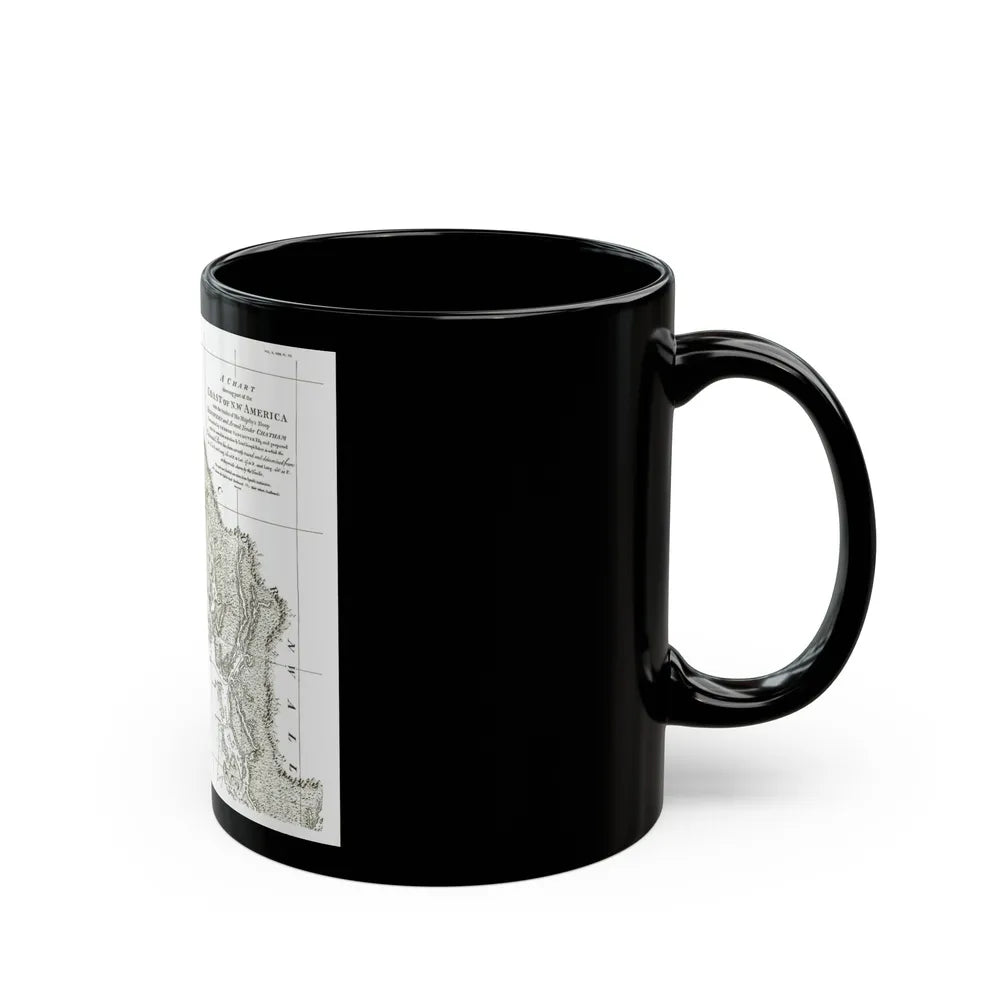 America - NorthWest Coast (1899) (Map) Black Coffee Mug-Go Mug Yourself