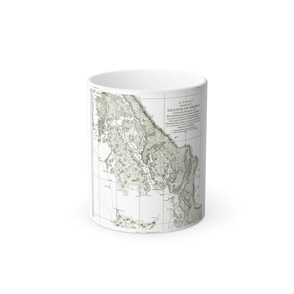 America - NorthWest Coast (1899) (Map) Color Changing Mug 11oz-11oz-Go Mug Yourself