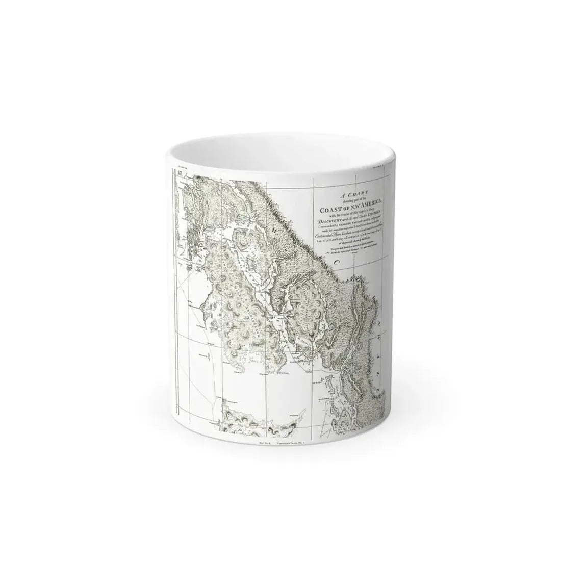 America - NorthWest Coast (1899) (Map) Color Changing Mug 11oz Default Title 11oz - Go Mug Yourself