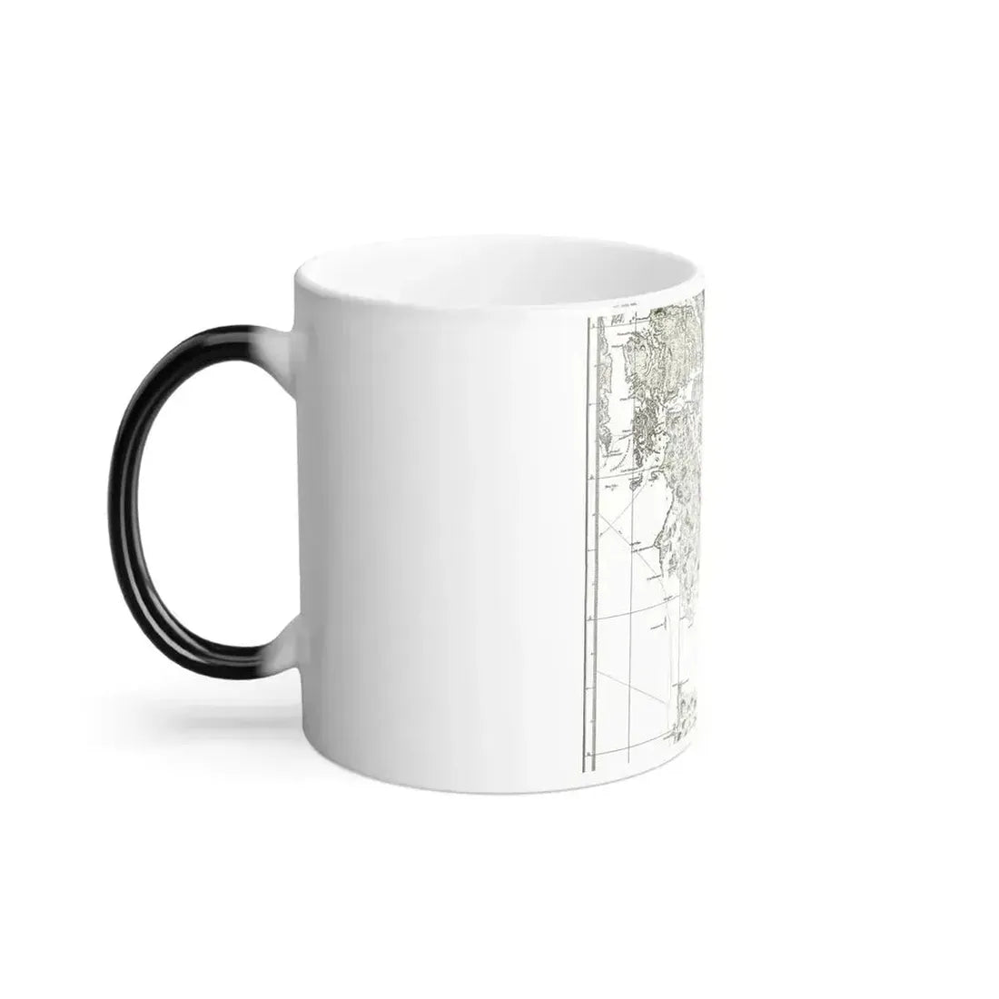 America - NorthWest Coast (1899) (Map) Color Changing Mug 11oz - Go Mug Yourself