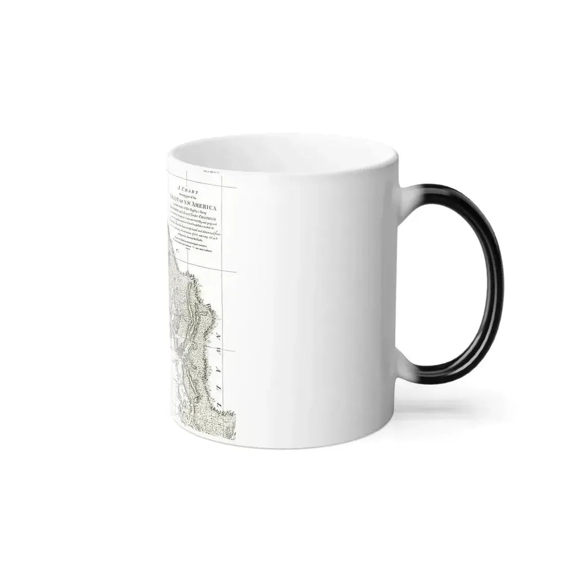 America - NorthWest Coast (1899) (Map) Color Changing Mug 11oz - Go Mug Yourself