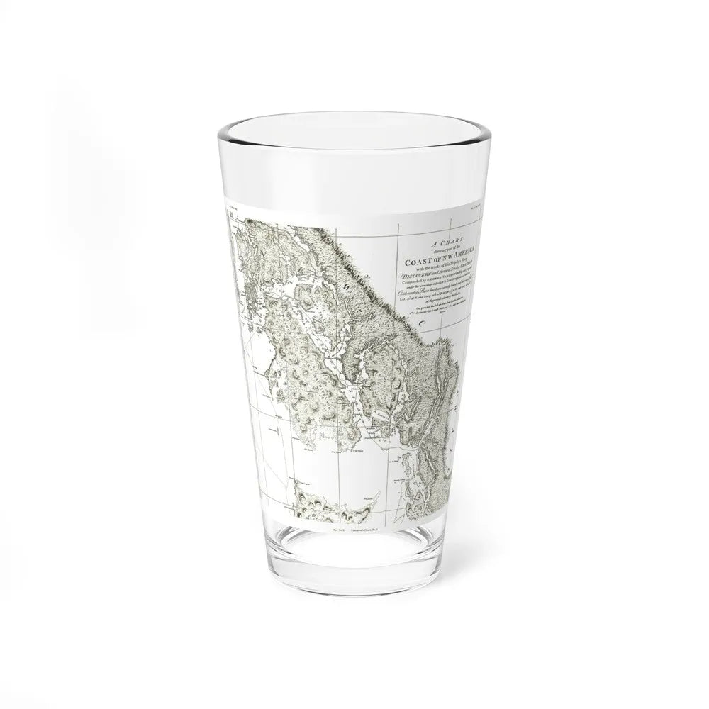 America - NorthWest Coast (1899) (Map) Pint Glass 16oz-16oz-Go Mug Yourself