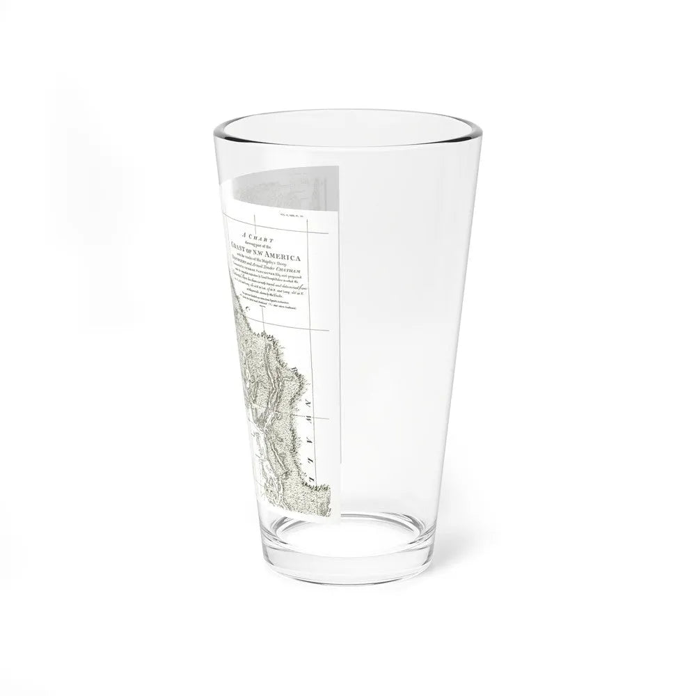 America - NorthWest Coast (1899) (Map) Pint Glass 16oz-Go Mug Yourself