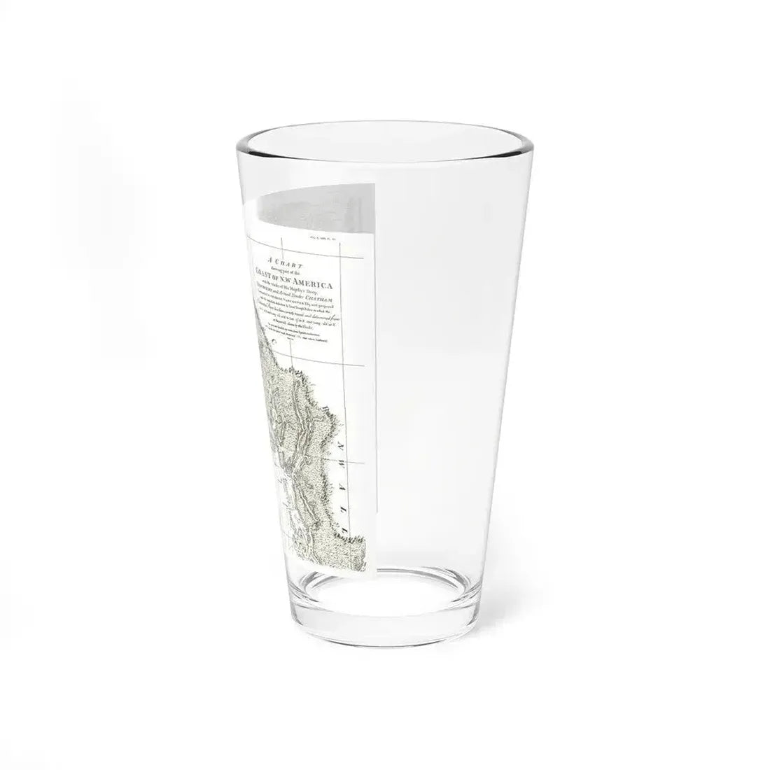 America - NorthWest Coast (1899) (Map) Pint Glass 16oz - Go Mug Yourself