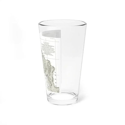 America - NorthWest Coast (1899) (Map) Pint Glass 16oz - Go Mug Yourself