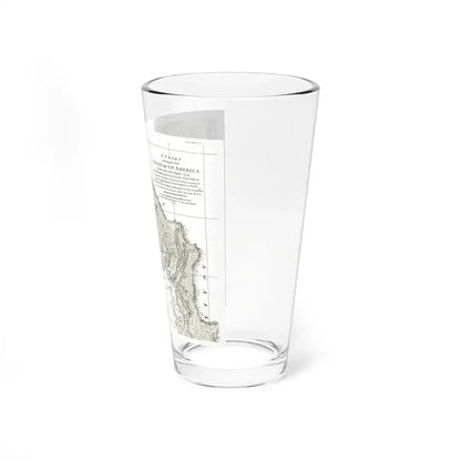 America - NorthWest Coast (1899) (Map) Pint Glass 16oz - Go Mug Yourself