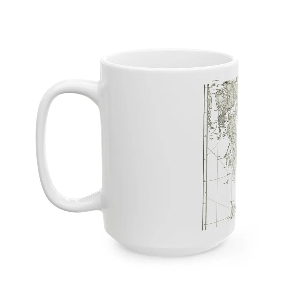 America - NorthWest Coast (1899) (Map) White Coffee Mug-Go Mug Yourself