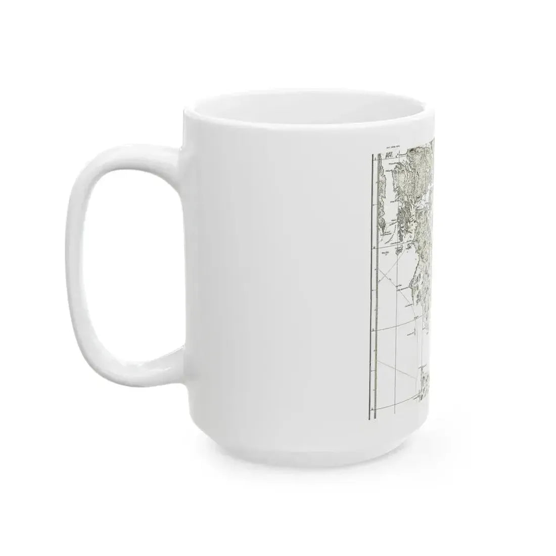 America - NorthWest Coast (1899) (Map) White Coffee Mug - Go Mug Yourself