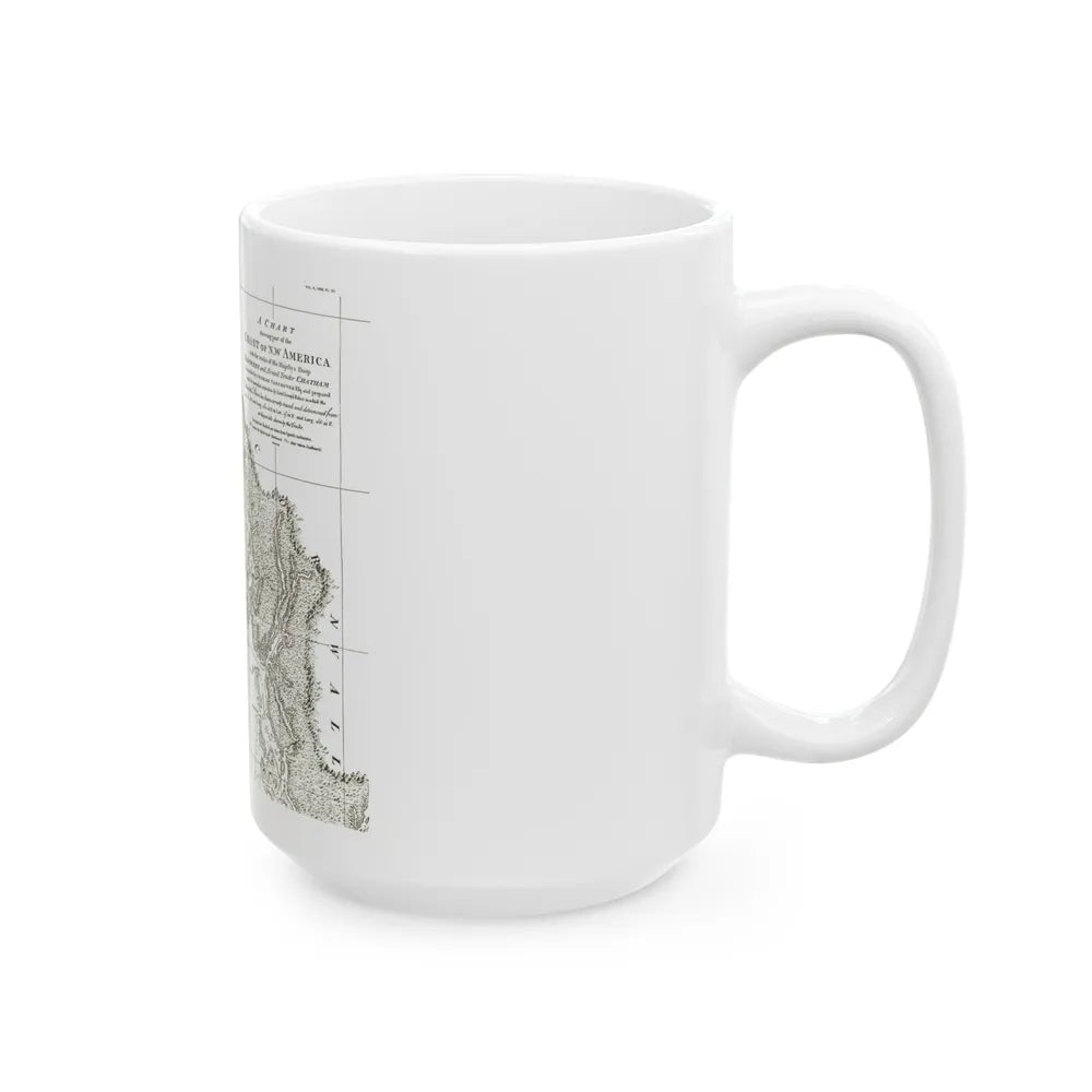 America - NorthWest Coast (1899) (Map) White Coffee Mug-Go Mug Yourself