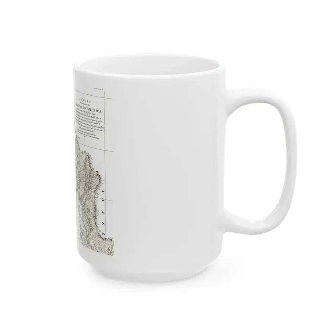 America - NorthWest Coast (1899) (Map) White Coffee Mug - Go Mug Yourself