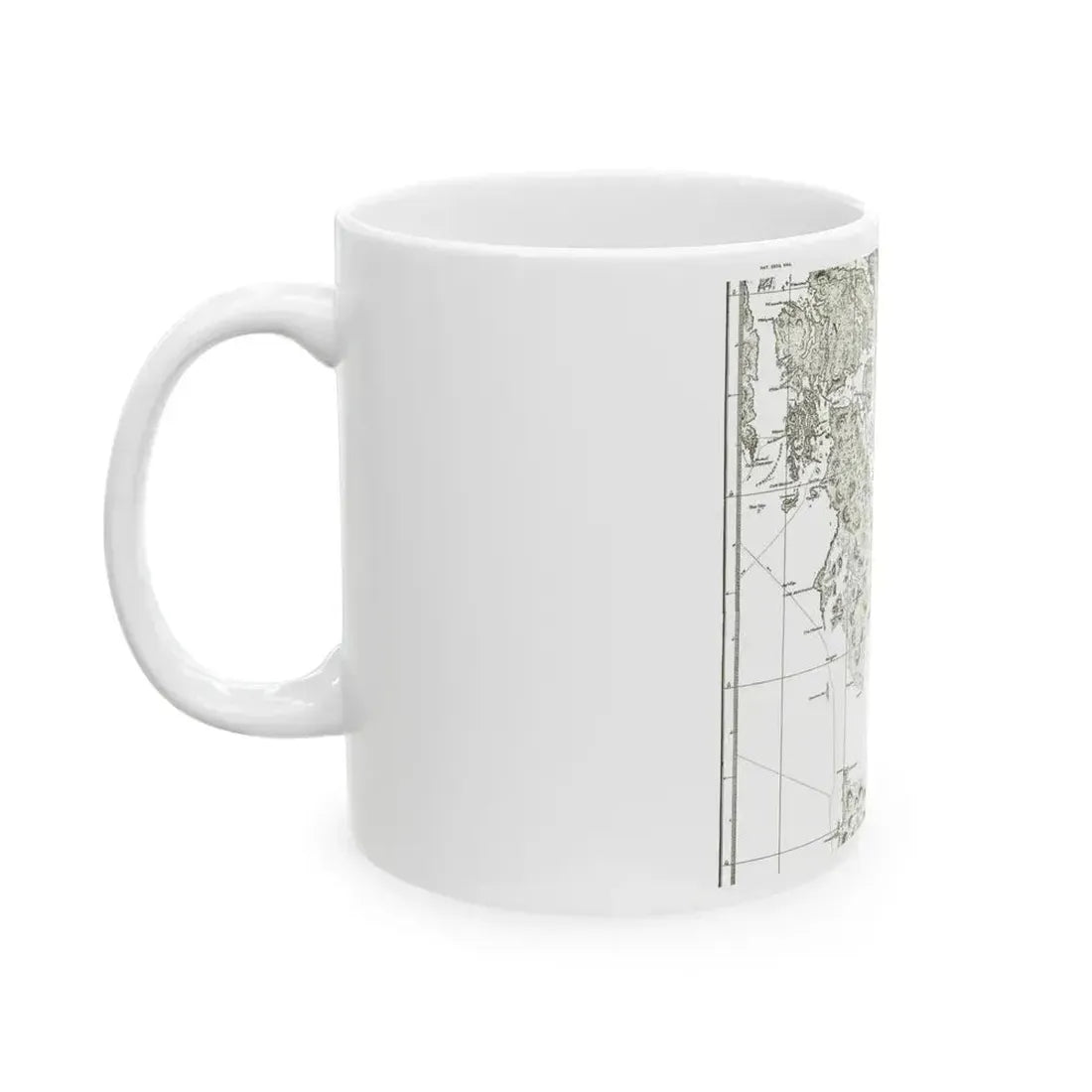 America - NorthWest Coast (1899) (Map) White Coffee Mug - Go Mug Yourself