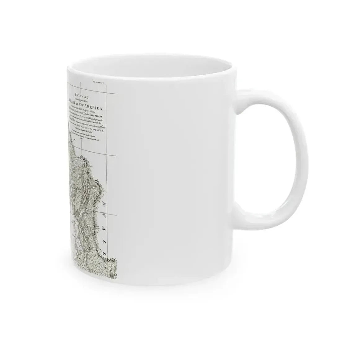 America - NorthWest Coast (1899) (Map) White Coffee Mug - Go Mug Yourself