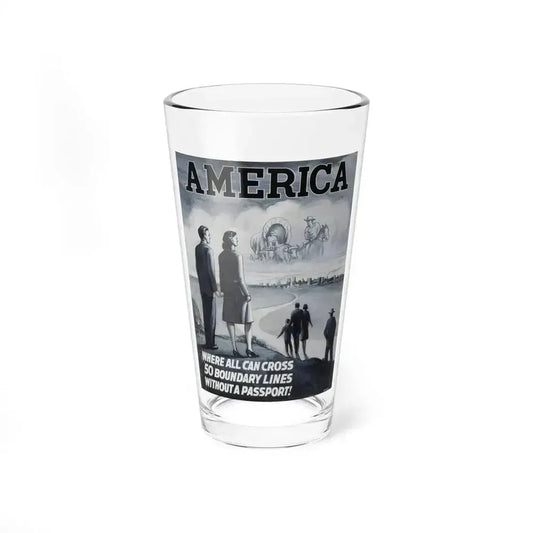America poster advertisement (Magazine Illustration) Pint Glass 16oz 16oz - Go Mug Yourself