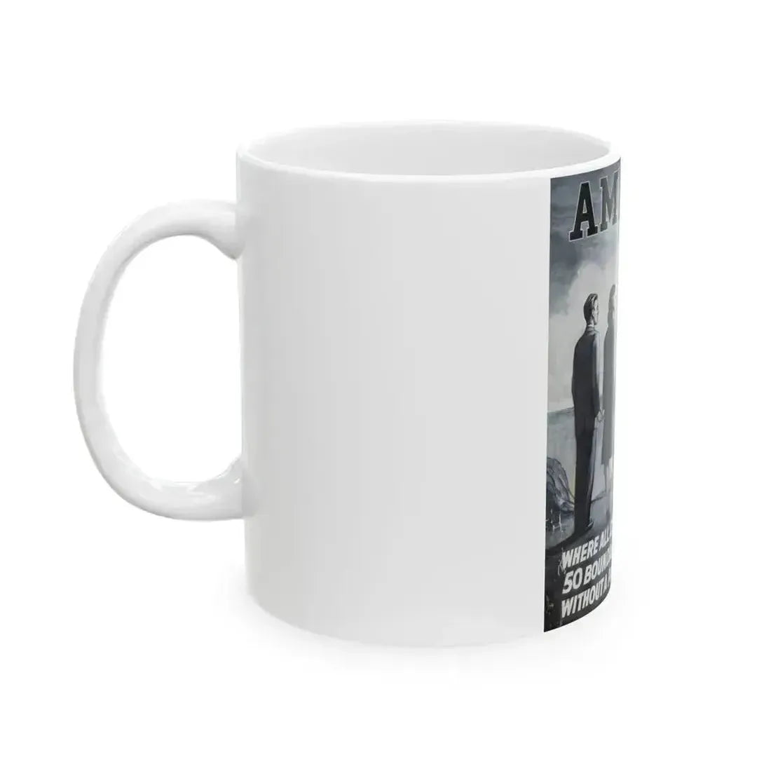 America poster advertisement - White Coffee Mug - Go Mug Yourself