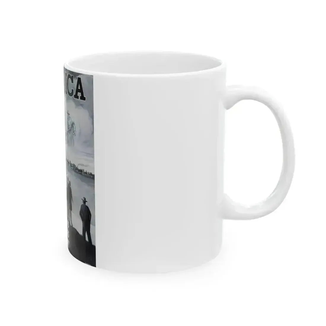 America poster advertisement - White Coffee Mug - Go Mug Yourself