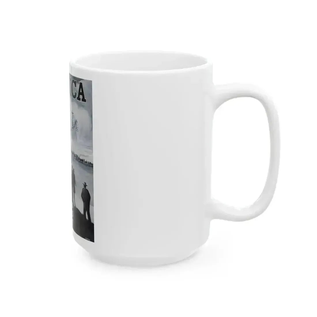 America poster advertisement - White Coffee Mug - Go Mug Yourself