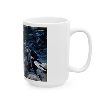 America's Fightingest Private, Cavalier magazine, January 1955 - White Coffee Mug - Go Mug Yourself