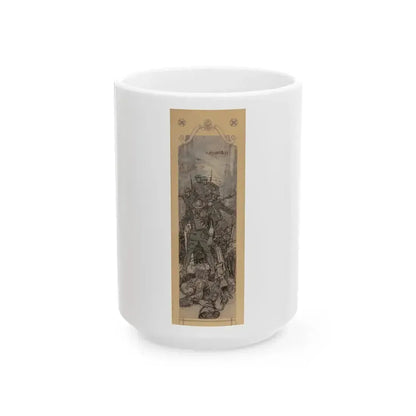 America's Greatest Battle, Collier's magazine story illustration, March 22, 1919 - White Coffee Mug 15oz - Go Mug Yourself