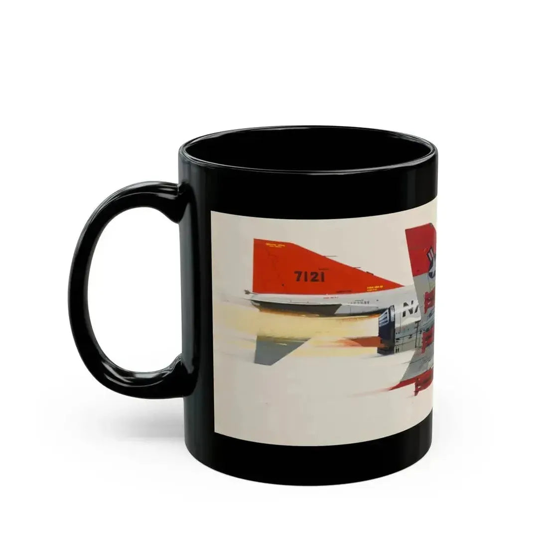 America's Hottest Jet, Popular Science magazine cover, May 1962 - Black Coffee Mug - Go Mug Yourself