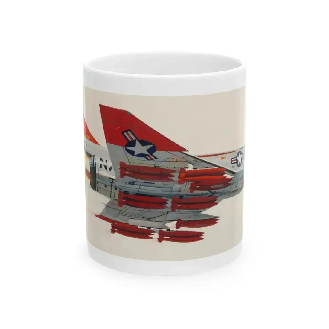 America's Hottest Jet, Popular Science magazine cover, May 1962 - White Coffee Mug 11oz - Go Mug Yourself