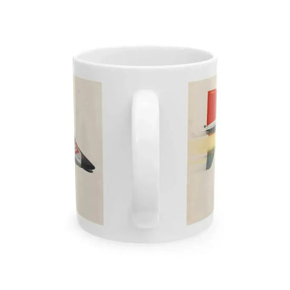 America's Hottest Jet, Popular Science magazine cover, May 1962 - White Coffee Mug - Go Mug Yourself