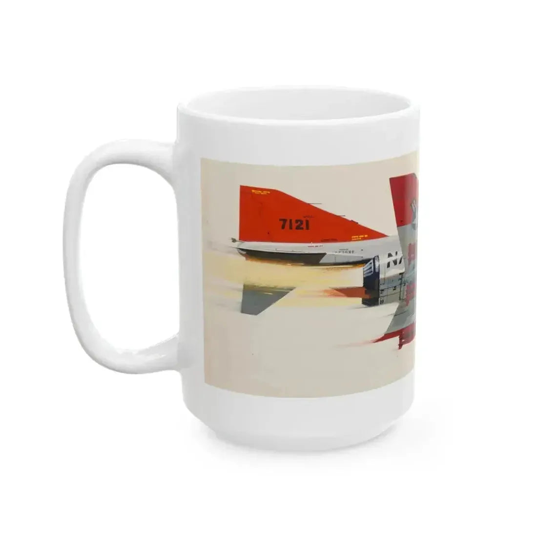 America's Hottest Jet, Popular Science magazine cover, May 1962 - White Coffee Mug - Go Mug Yourself