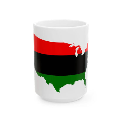 AmericaAfrica (United States) White Coffee Mug 15oz - Go Mug Yourself