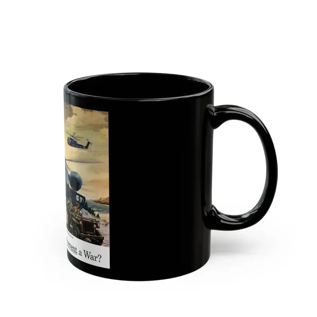 American Air Power adv, Collier's, March 19, 1954 - Black Coffee Mug - Go Mug Yourself