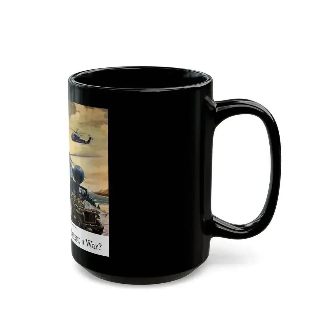 American Air Power adv, Collier's, March 19, 1954 - Black Coffee Mug - Go Mug Yourself