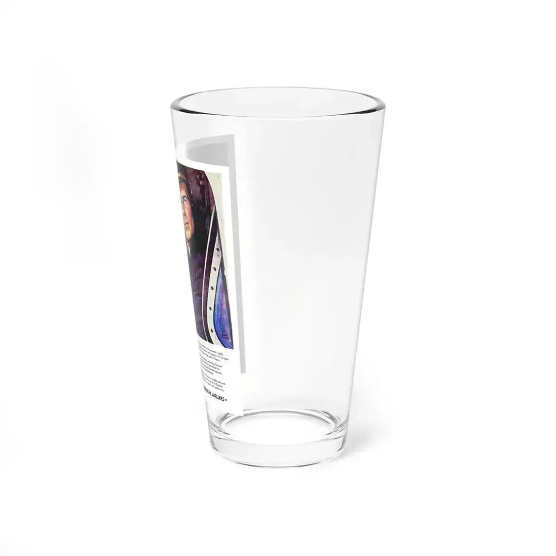 American Airlines ad, 1949_1 (Magazine Illustration) Pint Glass 16oz - Go Mug Yourself