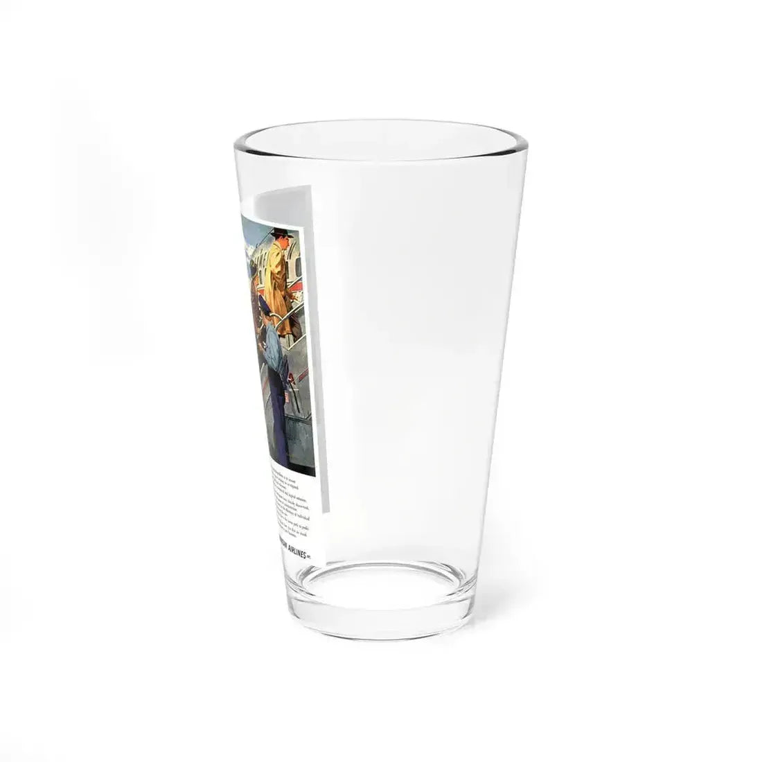 American Airlines ad, 1950 (Magazine Illustration) Pint Glass 16oz - Go Mug Yourself