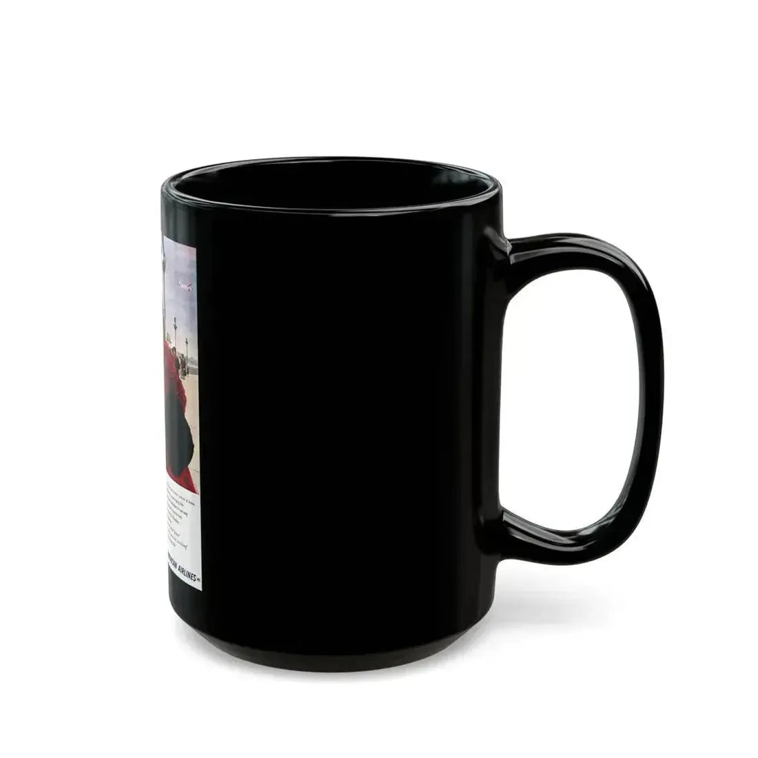 American Airlines ad, 1951 - Black Coffee Mug - Go Mug Yourself