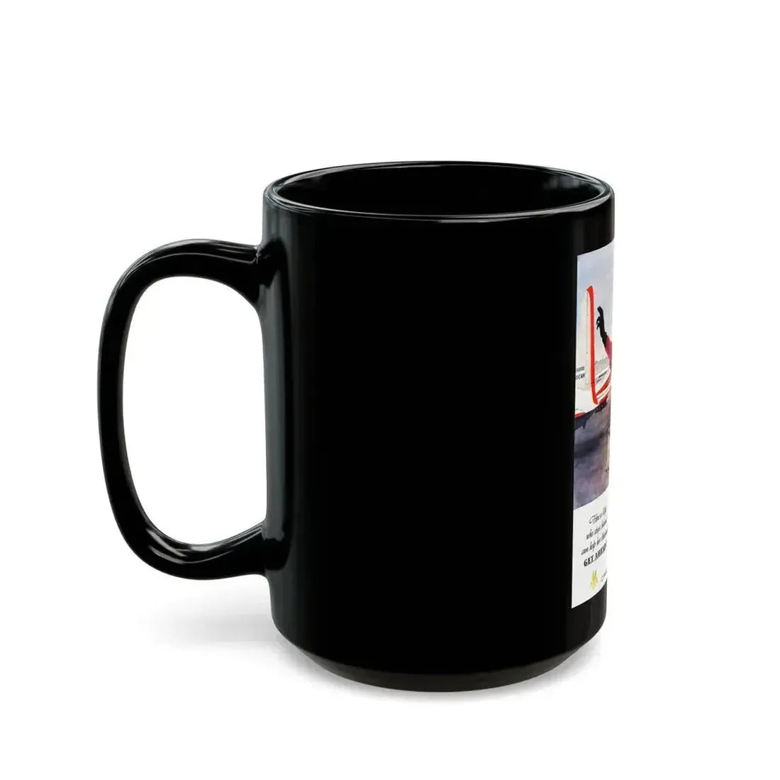 American Airlines ad, 1951 - Black Coffee Mug - Go Mug Yourself