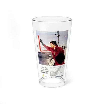 American Airlines ad, 1951 (Magazine Illustration) Pint Glass 16oz 16oz - Go Mug Yourself