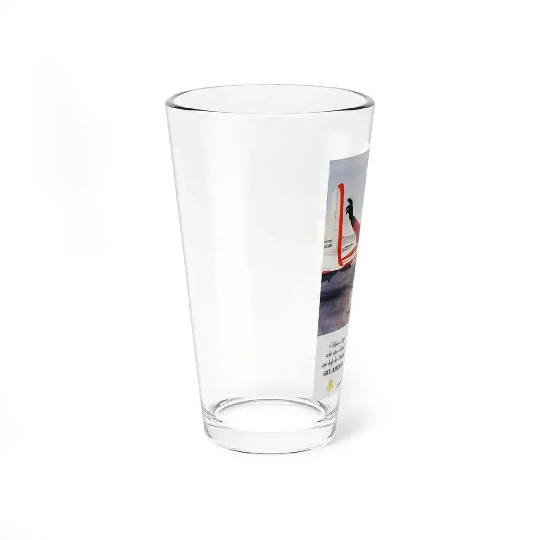American Airlines ad, 1951 (Magazine Illustration) Pint Glass 16oz - Go Mug Yourself
