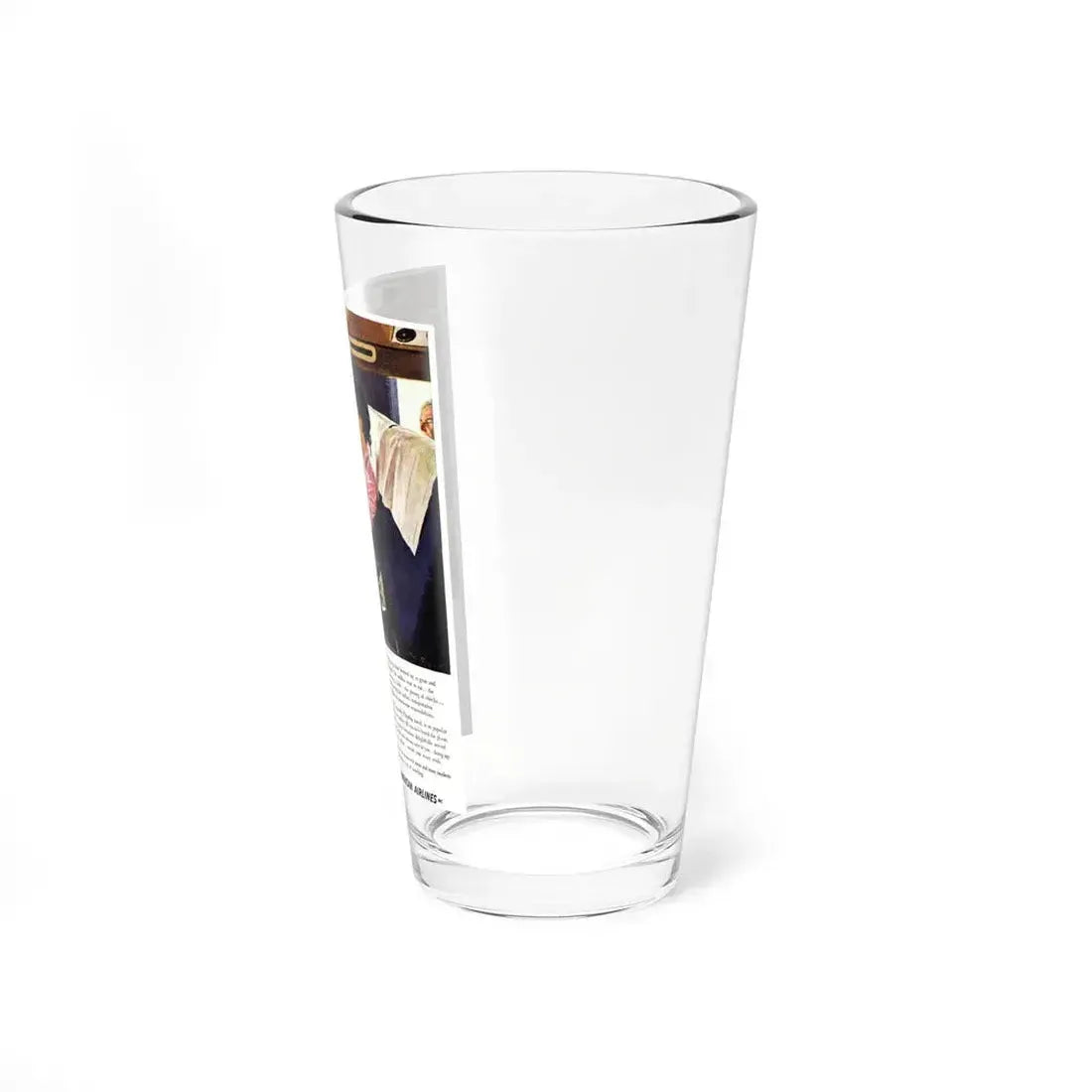 American Airlines ad, 1951_1 (Magazine Illustration) Pint Glass 16oz - Go Mug Yourself