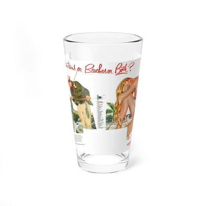 American Airlines ad, 1952 (Magazine Illustration) Pint Glass 16oz 16oz - Go Mug Yourself