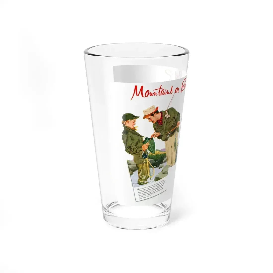 American Airlines ad, 1952 (Magazine Illustration) Pint Glass 16oz - Go Mug Yourself