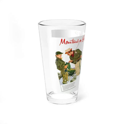 American Airlines ad, 1952 (Magazine Illustration) Pint Glass 16oz - Go Mug Yourself