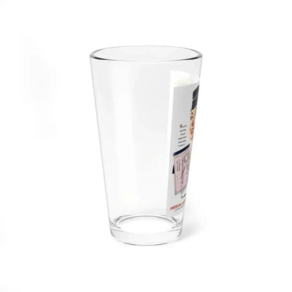 American Airlines ad, 1954 (Magazine Illustration) Pint Glass 16oz - Go Mug Yourself