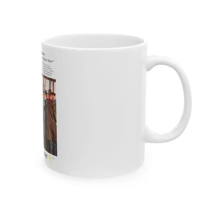 American Airlines ad, The Saturday Evening Post, 1949 - White Coffee Mug - Go Mug Yourself