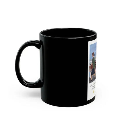 American Airlines ad, The Saturday Evening Post, 1951 - Black Coffee Mug - Go Mug Yourself