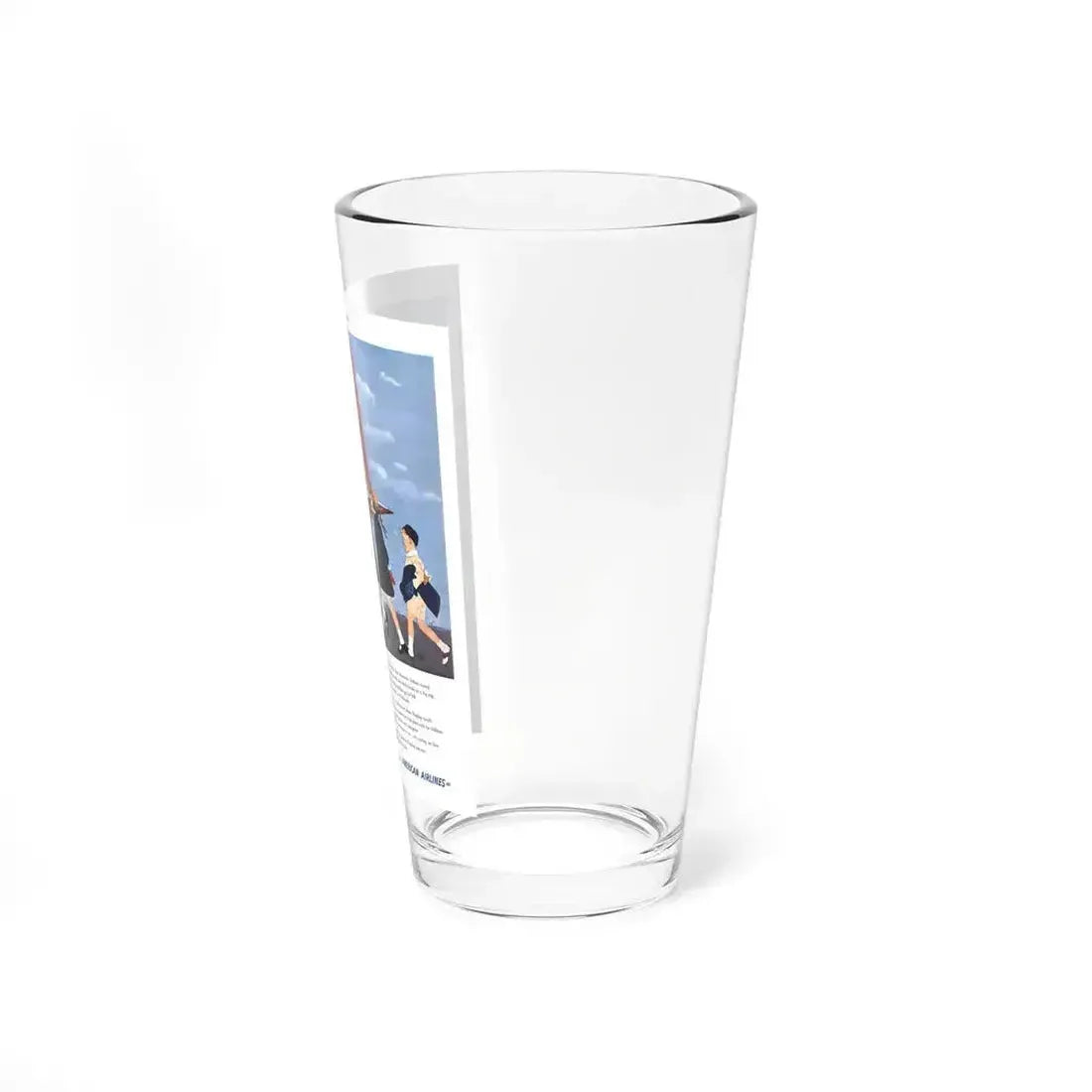 American Airlines ad, The Saturday Evening Post, 1951 (Magazine Illustration) Pint Glass 16oz - Go Mug Yourself