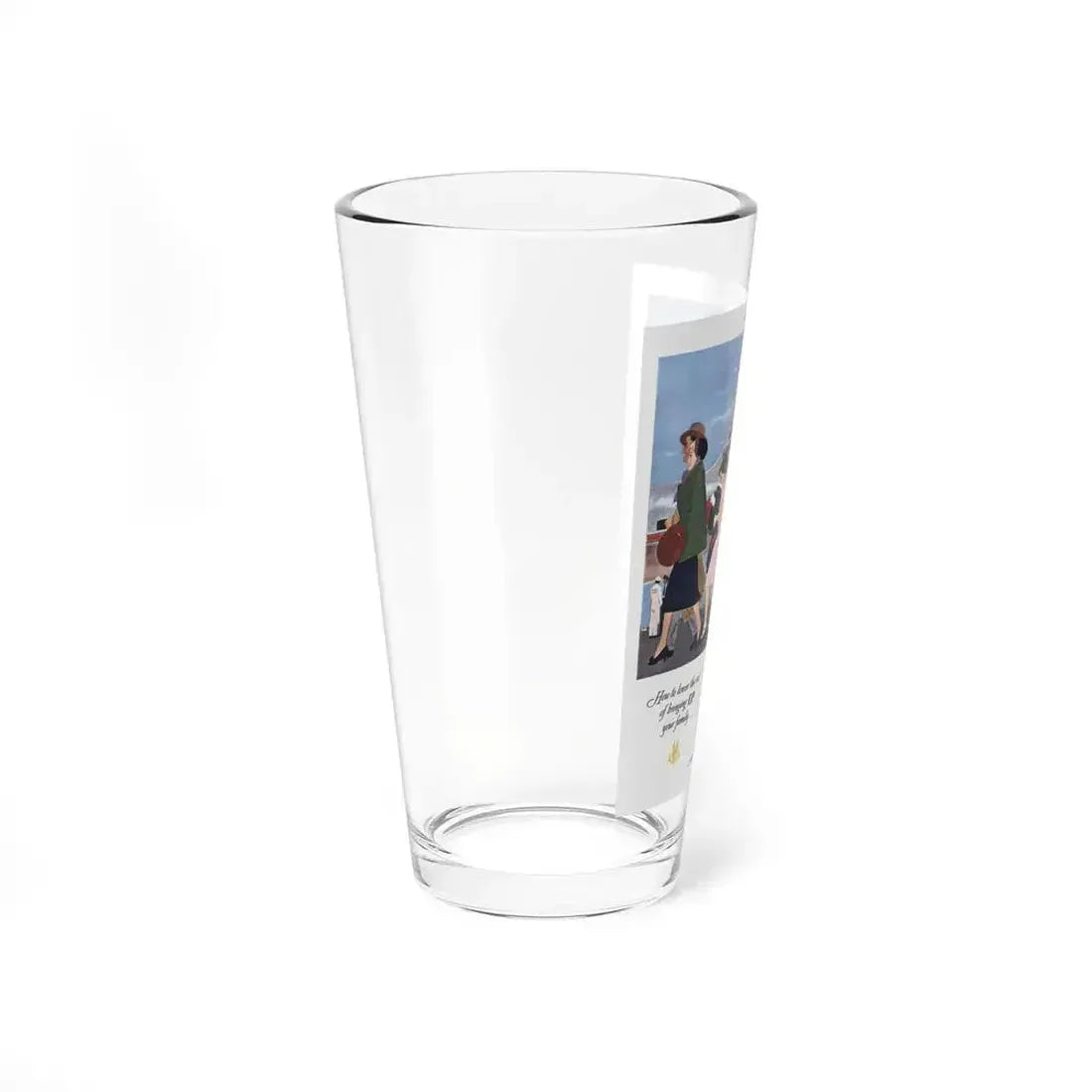 American Airlines ad, The Saturday Evening Post, 1951 (Magazine Illustration) Pint Glass 16oz - Go Mug Yourself