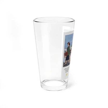 American Airlines ad, The Saturday Evening Post, 1951 (Magazine Illustration) Pint Glass 16oz - Go Mug Yourself