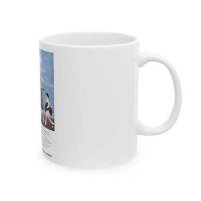 American Airlines ad, The Saturday Evening Post, 1951 - White Coffee Mug - Go Mug Yourself