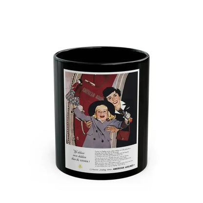 American Airlines advertisement - Black Coffee Mug 11oz - Go Mug Yourself