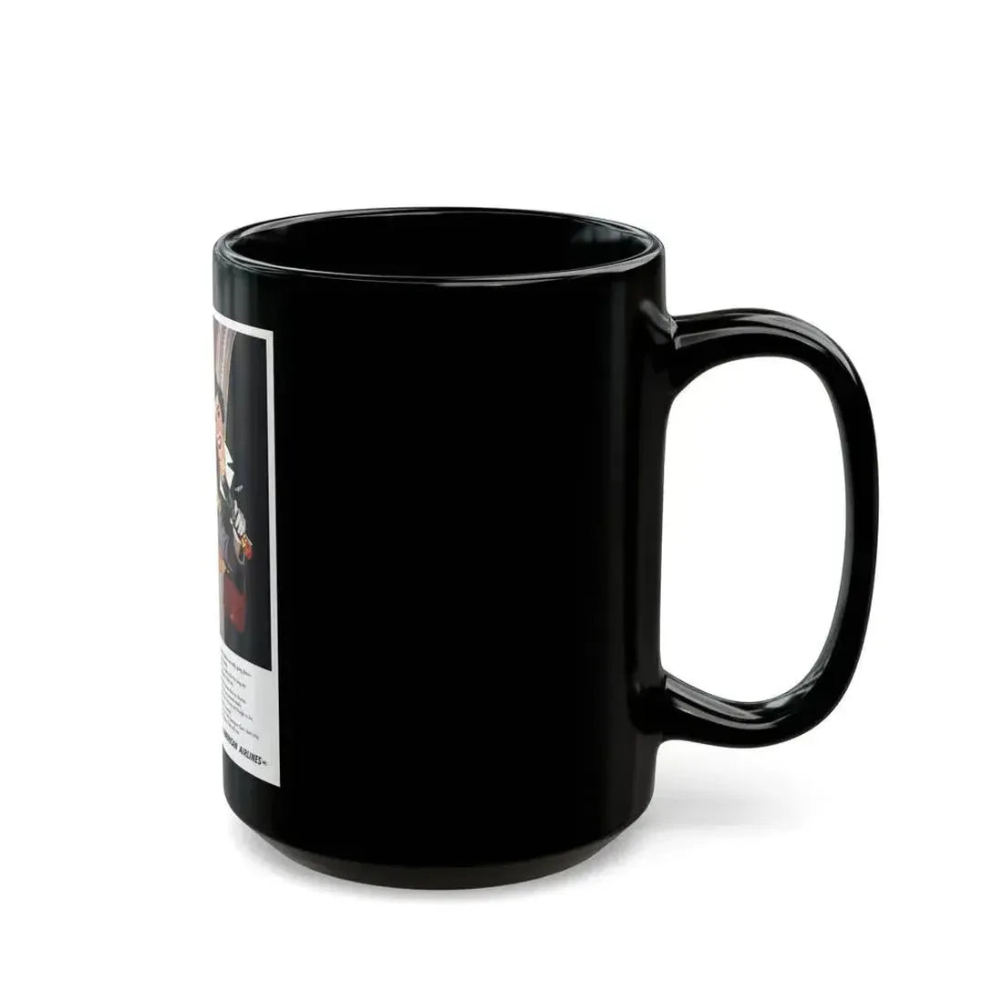 American Airlines advertisement - Black Coffee Mug - Go Mug Yourself