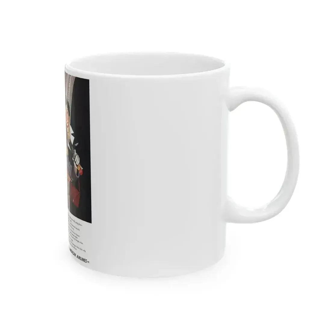 American Airlines advertisement - White Coffee Mug - Go Mug Yourself
